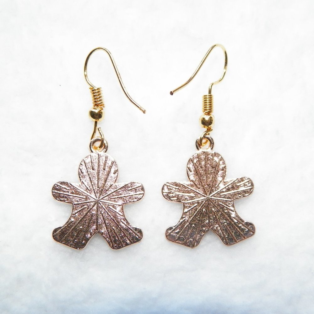 Gingerbread Man Earrings Drop Dangling - Picture 3 of 3